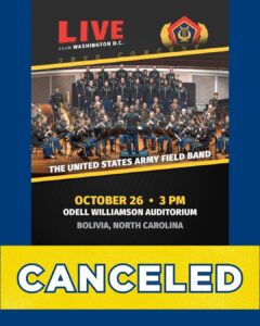 Army Band and Soldiers' Chorus Performance Cancelation