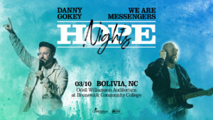 Concert poster featuring two performers