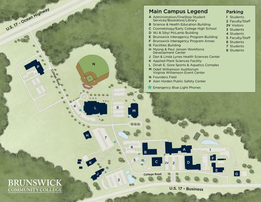 BCC Main CAmpus map
