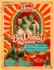 Big Daddy Weave concert poster